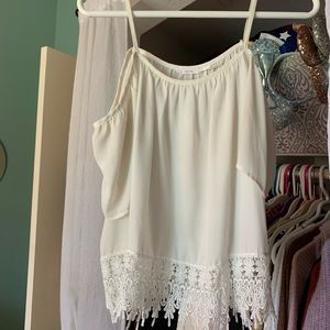 Off the shoulder Urban Outfitters blouse in white